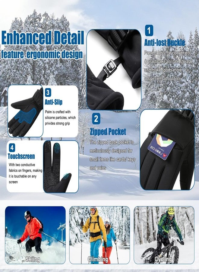 Romenrita Winter Gloves for Men Women, Cold Weather Gloves for Skiing Snow Glove, Thermal Waterproof Gloves Windproof Warm Gloves for Outdoor Running,Cycling,Hiking, Driving, Freezer Work (Large) - Image 5